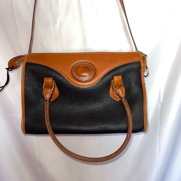 Dooney & Bourke Handbags - Dooney and Bourke navy blue and brown crossbody